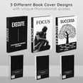 thumbnail image 3 of Motivational Desk Décor Set of 3 Decorative Books for Modern Home Office Decor Shelf Aesthetic Black & White Faux/Fake Books for Decoration Minimalist Book Box for Coffee Table Bookshelf TV Stand, 3 of 7