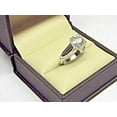 thumbnail image 5 of 3Ct Lab Created Diamond Round Cut Solitaire Engagement Ring 14K White Gold Plated, 5 of 5