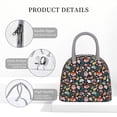 thumbnail image 4 of Disketp Autumn Fox Owl Bolsa Térmica para Almuerzo, Lonchera con Abertura Amplia y Gran Capacidad, Organizador Reutilizable para Mujeres, Hombres y Adultos, 4 of 6