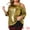 Gold, variant on DARING DIVA  Women's Plus Metallic One Shoulder 3/4 Sleeve Shiny Blouse 1X Gold