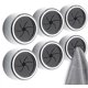 thumbnail image 1 of 6pcs Towel Holder, Self Adhesive Wall Dish Towel Hook, Round Wall Mount Towel Holder compatible Bathroom, Kitchen And Home, Wall, Cabinet, Garage, No, 1 of 4