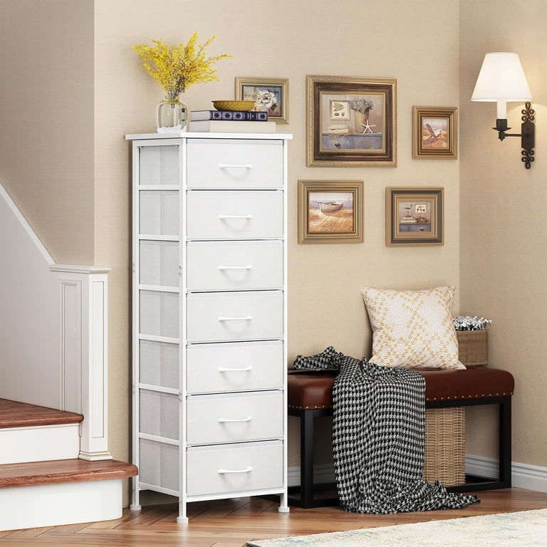 narrow white dresser Dori Dresser, White, 36, West Elm Features a Simply White finish with a drawer pull finished in gold SLIDE LOGIC 6-Drawer White 48.6