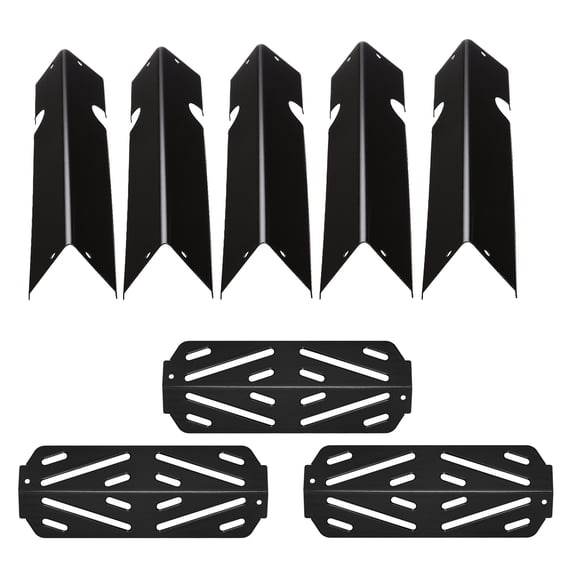 KFFKFF Porcelain-Enameled Steel Flavorizer Bars and Heat Deflectors,17-inch Grill Replacement Parts, Compatible with Genesis II 310, 315, 335, 340, E/S 325s, ES/SX 325s, E/S 335, EX/SX/EPX-335 Grills