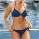 thumbnail image 2 of Mujeres Sexy Sólido Con Cojines En El Pecho Con Soporte De Acero Seaside Beach Swim Bikinis Set Traje De Baño Dividido Fridja nalpqowj57884, 2 of 3