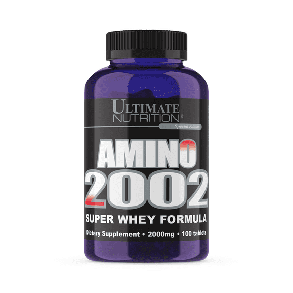 Ultimate Nutrition Amino 2002 Super Whey Formula Protein and Amino Acid Supplement, 100 Tablets