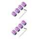thumbnail image 2 of Scienceny Paquete de 4 tapas de válvula de neumático de coche de aleación de aluminio antipérdida Universal profesional protección a prueba Vistoso 2piezas, 2 of 6