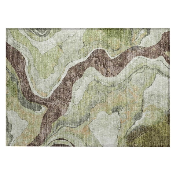 Dalyn Rugs Machine Washable Indoor/Outdoor Chantille ACN2219 Aloe 1'8" x 2'6" Rug