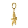 thumbnail image 2 of Real 14kt Yellow Gold Polished 3-D Propeller Pendant; for Adults and Teens; for Women and Men, 2 of 5