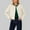 C-White410, variant on Womens Outerwear Jacket Solid Color Long Sleeve Relaxed Fit Button Front Sport Style Cropped For Cozy Comfy Seasonal Jacket