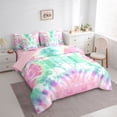thumbnail image 3 of Homewish Tie Dye Twin Bedding Sets 7-Piece for Children Teens Adults,Abstract Gradient Watercolor Bedding Comforter Set Microfiber,Ombre Vintage Aesthetic Breathable Sheet Sets,Breathable Home Decor, 3 of 8