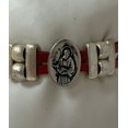 thumbnail image 2 of Bracelet of Saint Jude Medal handmade jewelry with Double Leather Straps by Graciela's Collection, 2 of 4