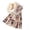 Beige, variant on BOBOGOJP Girls two-piece outfit, white long-sleeved shirt and blue bow dress, toddler princess party dress Beige for Size 11-12 Years