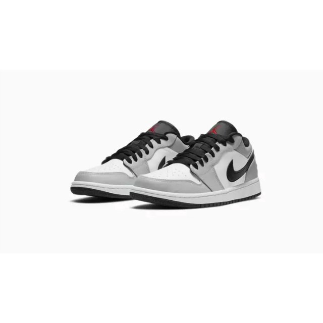 A i r-Jor-dan 1 Low Light Smoke Grey Gray White Black 553558-030 MEN'S 7.5 8 8.5
