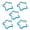 Sky Blue, variant on ZenCart 5Pcs Five-pointed Star Shaped Carabiner Heavy Duty Aluminum Alloy Portable Lightweight Outdoor Camping Climbing Snap Hook Clip Hanging Buckle
