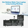 thumbnail image 3 of Kingsener L15M4PC2 Laptop Battery for Lenovo Yoga 710-14ISK 710-14IKB L15L4PC2 7.64V 6960mAh, 3 of 7
