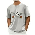 thumbnail image 3 of Playeras Deportivas Para Hombre, Camiseta De Fútbol Alemán Con Gráfico De Talla Grande, Camiseta Estampada De Manga Corta De Color Liso, 3 of 5