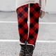 thumbnail image 2 of Gibobby pantalones mujer Pantalones largos informales de moda con estampado a cuadros para mujer de invierno, mallas elásticas de cintura alta ajustadas (Multicolor, XL), 2 of 5