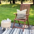 thumbnail image 2 of Northlight 20" Cream and Black Twisted Textured Block Handloom Woven Outdoor Square Throw Pillow, 2 of 5