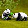 thumbnail image 2 of Bewildely decorativa de Panda de 4 Uds., adornos lindos, accesorio de Animal, miniaturas de simulación de paisaje, regalo de Micro Decoración del hogar Grande, 2 of 6