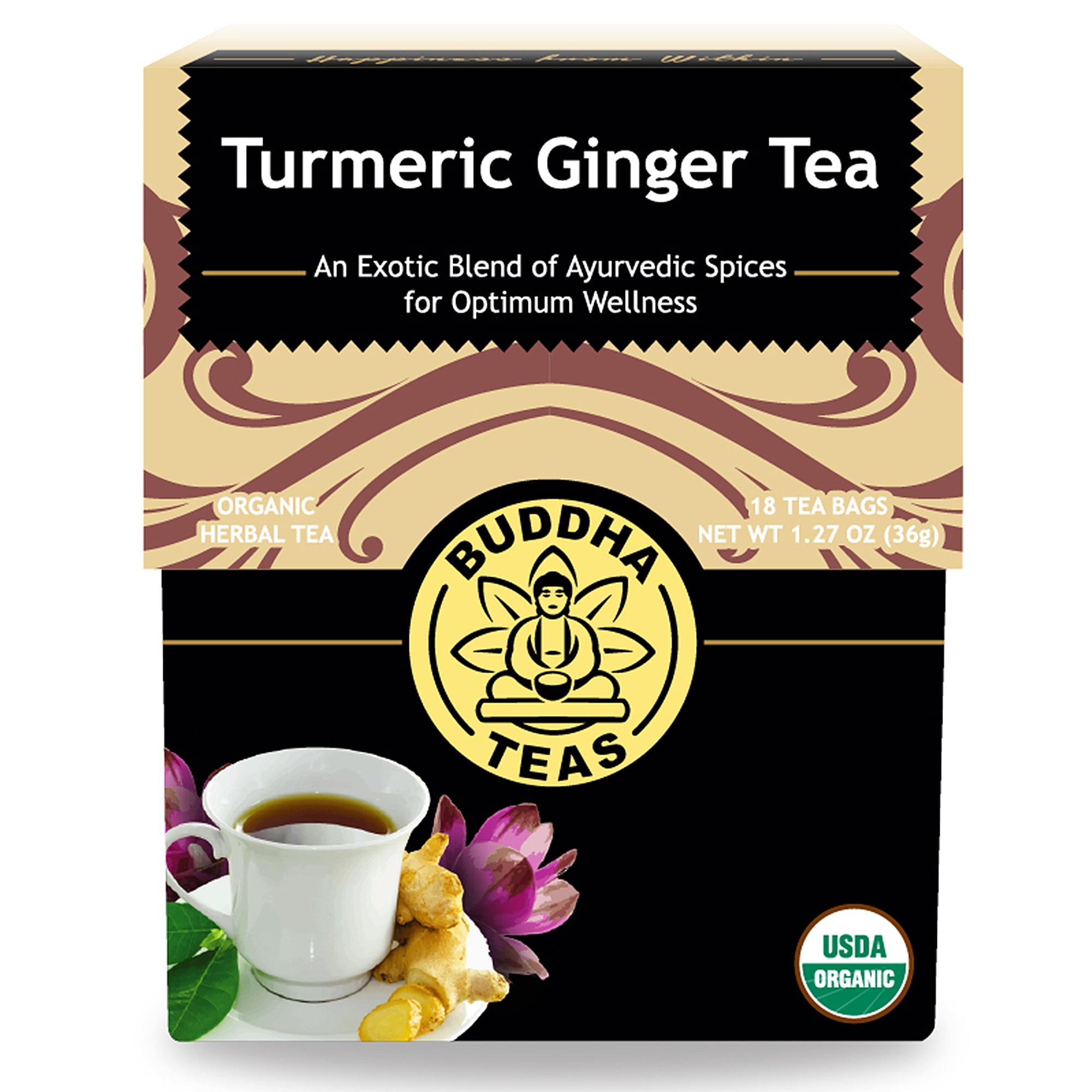 Curcuma Turmeric Tea by Betel Natural - Healthy Source of Curcumin 