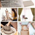 thumbnail image 2 of 2Pcs Pottery Linen Cloth Hessian Clay Sculpture Tool Washable, 2 of 5