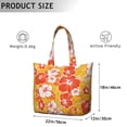 thumbnail image 5 of Flower Women's Large Weekend Travel Bag Moving Canvas Handbag Thick Double Layer Beach Weekend Travel Unisex Hospital Maternity Delivery with Toiletry Waterproof, 5 of 5