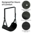 thumbnail image 3 of Airplane Foot Rest Hammock for Flight, Adjustable Foot Rest Under Desk, Portable Wide Foot Support for Long Trips & Office, Travel Essentials, Best Airplane Gadgets & Travel Gifts (2 PC), 3 of 7