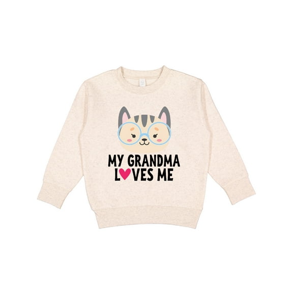 Inktastic Grandma Loves Me Toddler Sweatshirt