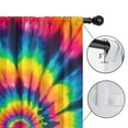 thumbnail image 4 of Blackout Kids Curtains,Colorful Rainbow Tie Dye Spiral Pattern Childrens Insulated Curtains Set Of 2,Bedroom Essentials,Toddler Room Decor 52"x84", 4 of 5