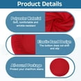 thumbnail image 4 of Uxcell 4 Pack Fundas de Taburete Redondas 16-20" Lavables a Prueba de Polvo con Elástico Rojo Fluorescente, 4 of 6