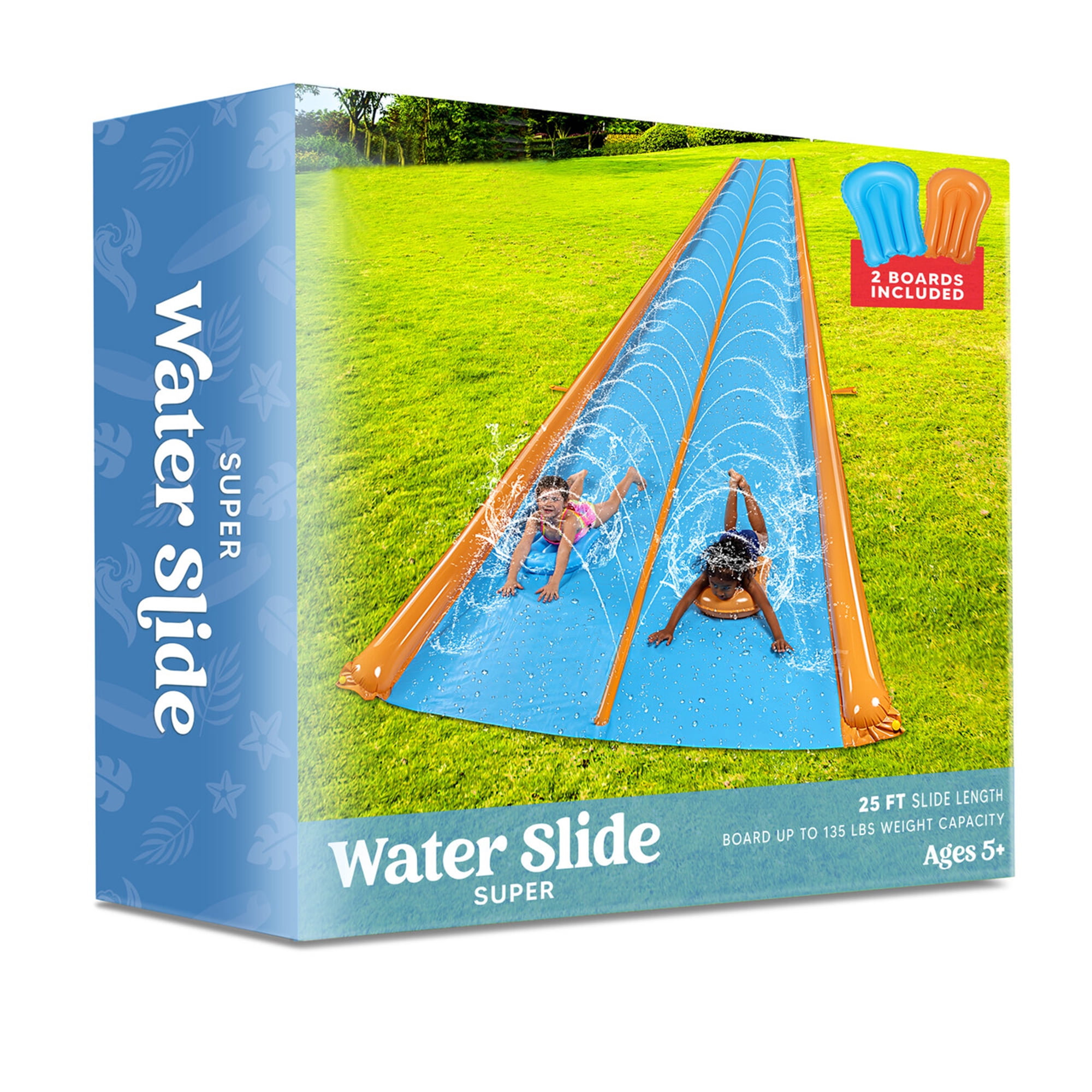 Syncfun 25ft x 7ft Double Water Slide for Adult Kids, Heavy