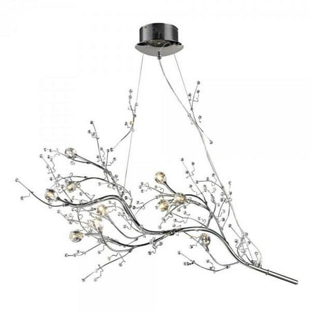 Decomust 40 Inch 10 Light Oval Shaped Tree Twig Branch Flower Decomust 40 Inch 10 Light Oval Shaped Tree Twig Branch Flower Crystal Chandelier In