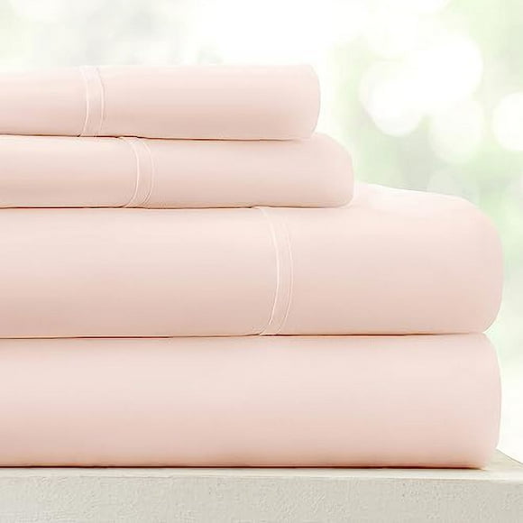 Linen Market Bed Sheets for Queen Size Bed (Blush) - Sleep Better Than Ever with These Soft and Cooling Queen Sheets - Deep Pocket Fits 16" Thick Beds - 4 Piece Queen Sheet Set