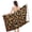 Brown, variant on Leopard Beach Towel 32 X 52 Inch, Microfiber Vintage Animal Print Bath Towel, Quick Dry Sand Resistant For Pool Sports