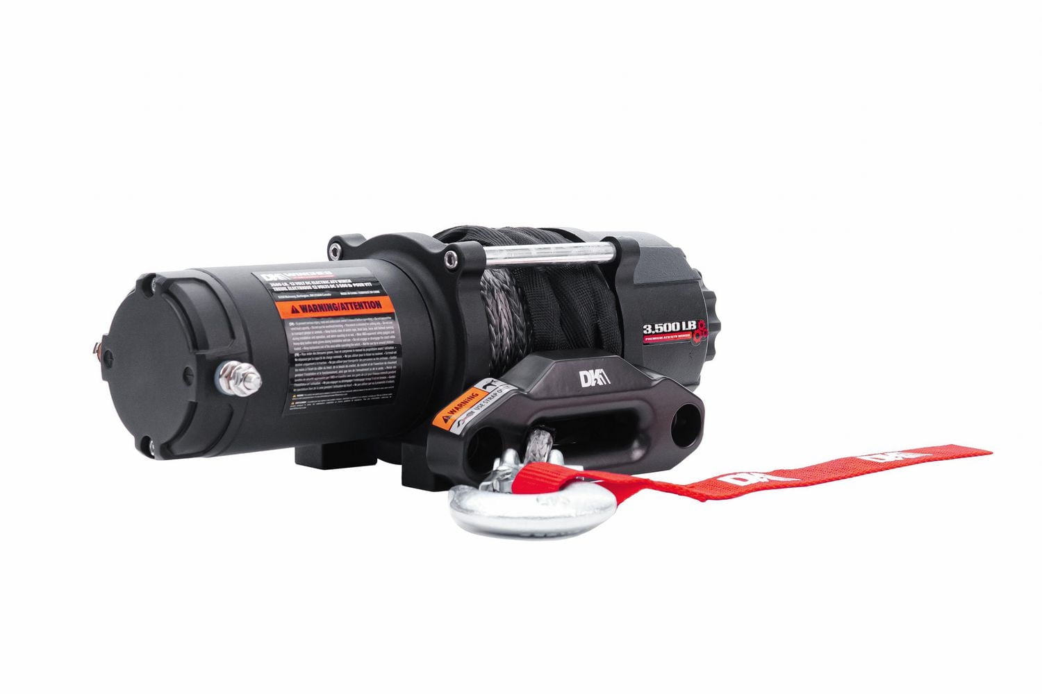 Treuil électrique pour VTT/UTV DK2 de 3 500 lb (corde synthétique incluse)