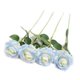 thumbnail image 1 of Ramo de rosas artificiales vibrantes de 5 piezas con flores de seda duraderas para una decoración del hogar duradera, 1 of 7