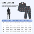 thumbnail image 4 of Naloa Autumn Forest Animals Cute Men’s Pajamas Set - Long Sleeve Button Down Sleep Shirt and Pajama Bottoms Sleepwear Set-Medium, 4 of 7