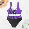 thumbnail image 4 of Women Swimsuit Bathing Suit High Waisted Tankini Two Pieces Tankini Set Swimsuit, 4 of 6