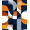 Blue, Pattern 1, variant on ODIKA 4'x6' Machine Washable Non-Slip Area Rug, Geometric Navy High Traffic Rug, Blue, 1075619