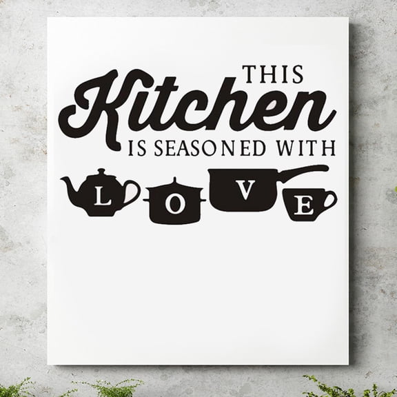 HINTRMENT 1Pack Printed Words Wall Stickers for Home Decor 19.65X11.79In