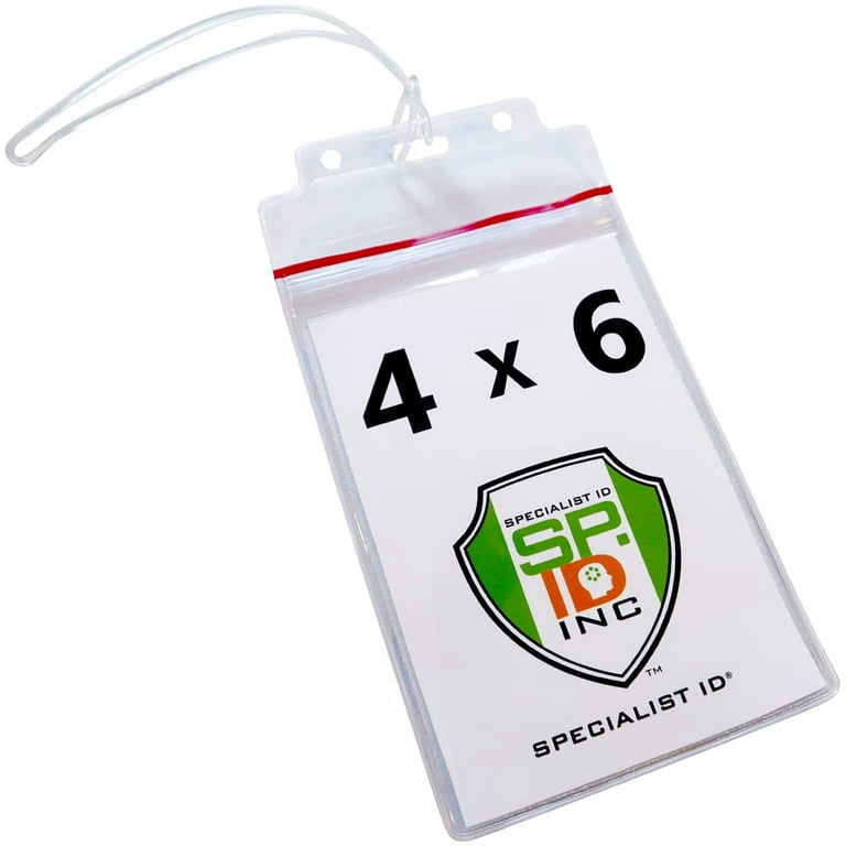 Seal your Plastic ID Holder with Flap that Protects your Badge - Bulk  Pricing!