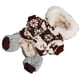 thumbnail image 5 of Abrigo con capucha para perro de Navidad, chaqueta gruesa de invierno con alce y copo de nieve para perros pequeños y medianos, café S, 5 of 5