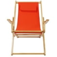 thumbnail image 3 of Sling Chair Natural Frame-Orange Canvas, 3 of 9
