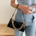 thumbnail image 3 of Bolso bandolera con cadena Chepihg para mujer blanco morado azul negro, 3 of 5