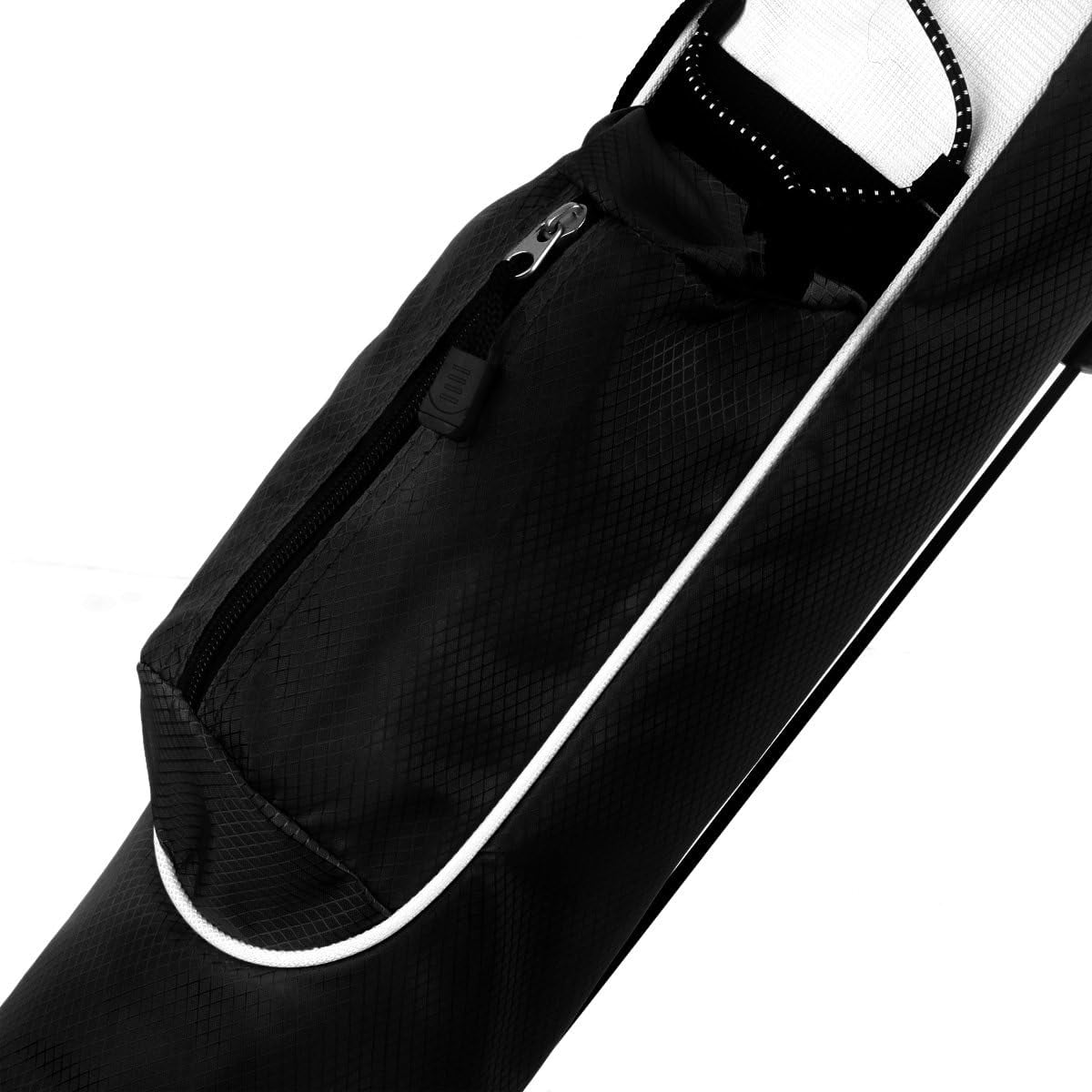 Orlimar 2-way Top Ultra Lightweight Golf Pitch 'n' Putt Sunday/Stand/Par 3 Bag, Black