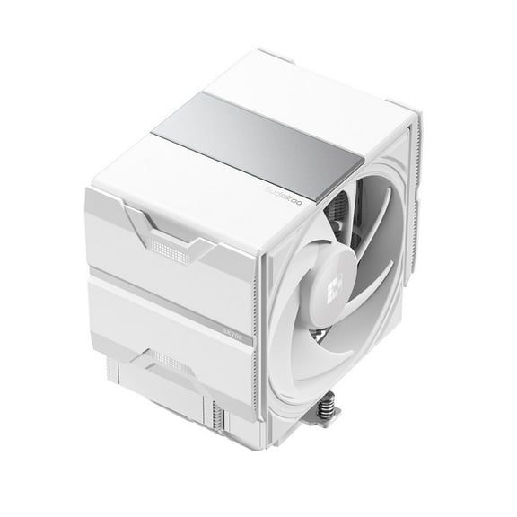 Sudokoo SK700 WHITE AM5-Designated Air Cooler, Single Tower Design, High Performance M-Winding Tech Fan, 7 Copper Heat Pipes, L-Rail Lock Mount, 220W Heat Dissipation