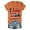 Orange, variant on Usa Shirts for Women, Yigetop Women Casual Printing Short Sleeves V Neck Loose T Shirt Blouse Tops American Flag Shirt Women Black L
