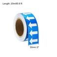 thumbnail image 2 of White on Blue Color Arrow Tape Vinyl Stickers Arrow Labels 50mm/1" for Pipe Markers, 1 Roll, 2 of 4