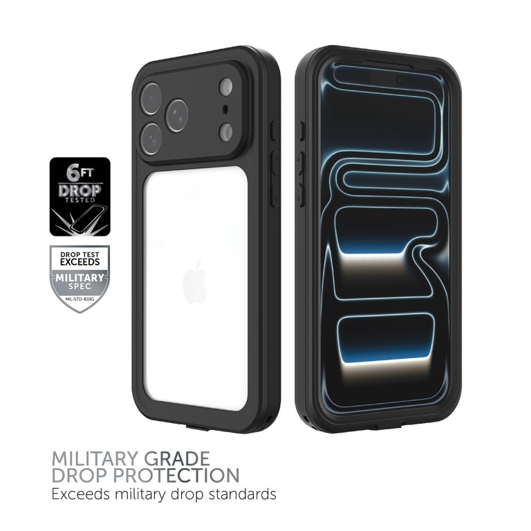 Body Glove Tidal Waterproof Phone Case for iPhone 17 Pro Max - Black/Clear Body Glove Tidal Waterproof Phone Case for iPhone 17 Pro Max - Black/Clear