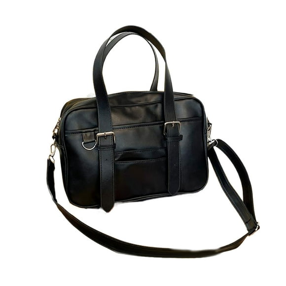 Guardoinrt Japanese Casual PU Bag Daily And Student Uniform Laptop And Daily Including School Travel black
